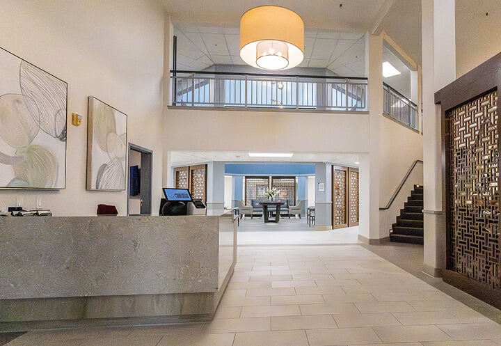 Front Lobby Area at Independent Living Facility in Round Rock, TX